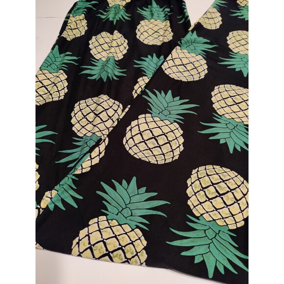 3X-5X/X-Plus‎ Size Women Buttery Soft Green Pineapple Leggings - Picture 8 of 9